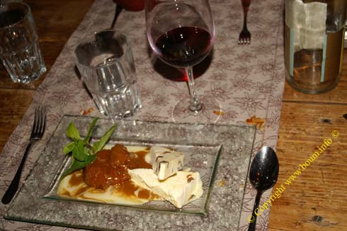 20070110 0086 val arly mont blanc restaurant ferme victorine presentation dessert glace